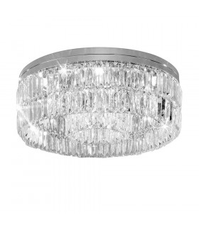 Designer Crystal Ceiling Light Polished Chrome