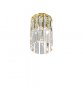 Designer Crystal Surface Mounted Spotlight Polished Gold