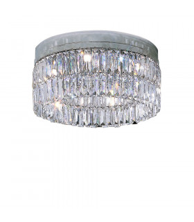 Designer Crystal Ceiling Light Polished Chrome