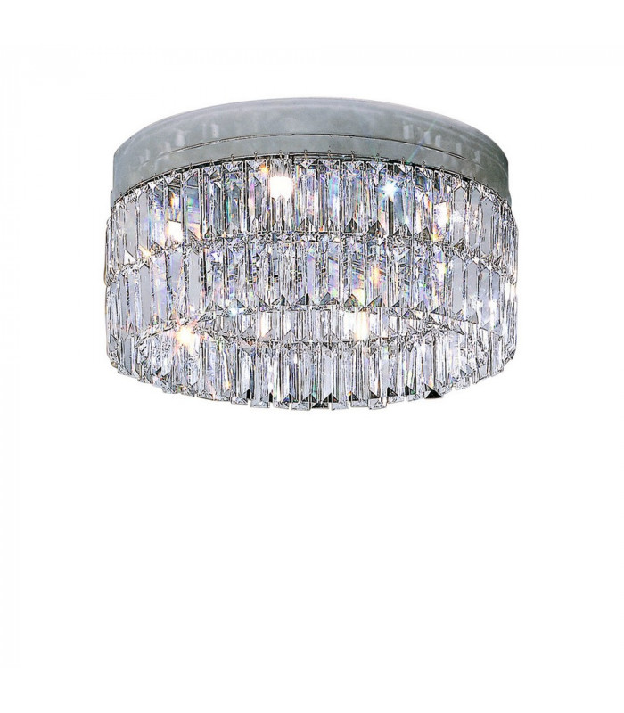 Designer Crystal Ceiling Light Polished Chrome
