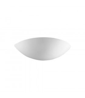 Lifestyle Ceramics Plaster Wall Light White