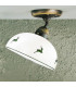 Cottage Style Glass Dome Ceiling Light Matt