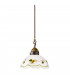 Cottage Style Glass Dome Pendant Light Matt Antique Brass