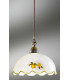 Cottage Style Glass Dome Pendant Light Matt Antique Brass