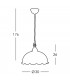 Cottage Style Glass Dome Pendant Light Matt Antique Brass, 1x E27
