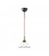 Cottage Style Glass Dome Pendant Light Matt Antique Brass