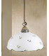 Cottage Style Glass Dome Pendant Light Matt Antique Brass