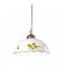 Cottage Style Glass Dome Pendant Light Matt Antique Brass