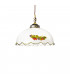 Cottage Style Glass Dome Pendant Light Matt Antique Brass