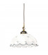 Cottage Style Glass Dome Pendant Light Matt Antique Brass
