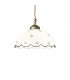 Cottage Style Glass Dome Pendant Light Matt Antique Brass