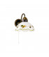Cottage Style Glass Wall Light Matt Antique Brass