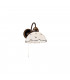 Cottage Style Glass Wall Light Matt Antique Brass