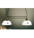 Cottage Style Glass Straight Chandelier Matt Antique Brass