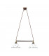 Cottage Style Glass Straight Chandelier Matt Antique Brass