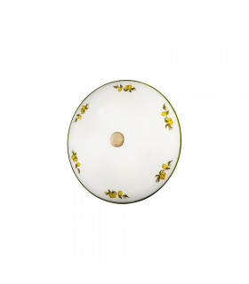 Cottage Style Glass Patterned Flush Ceiling Lamp Antique Brass