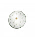 Cottage Style Glass Patterned Flush Ceiling Lamp Antique Brass
