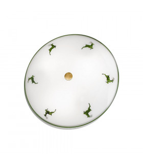 Cottage Style Glass Patterned Flush Ceiling Lamp Antique Brass