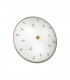 Cottage Style Glass Patterned Flush Ceiling Lamp Antique Brass