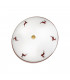 Cottage Style Glass Patterned Flush Ceiling Lamp