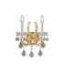 Classic Crystal Candle Wall Light Polished Gold