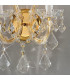 Classic Crystal Candle Wall Light Polished Gold, 2x E14