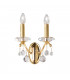 Classic Crystal Candle Wall Light Polished Gold