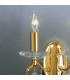 Classic Crystal Candle Wall Light Polished Gold, 2x E14