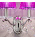 Classic Crystal Candle Wall Light Polished Chrome, 2x E14