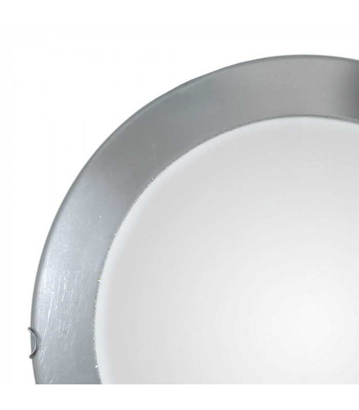 Lifestyle Simple Flush Ceiling Light Chrome, 1x E27