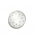 Cottage Style Glass Patterned Flush Ceiling Lamp Antique Brass