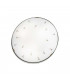 Lifestyle Glass Patterned Flush Ceiling Lamp Antique Brass