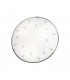 Cottage Style Glass Patterned Flush Ceiling Lamp Antique Brass