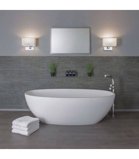 LED Indoor / Outdoor Square Wall Light White, Brushed Chrome IP65 - 2
