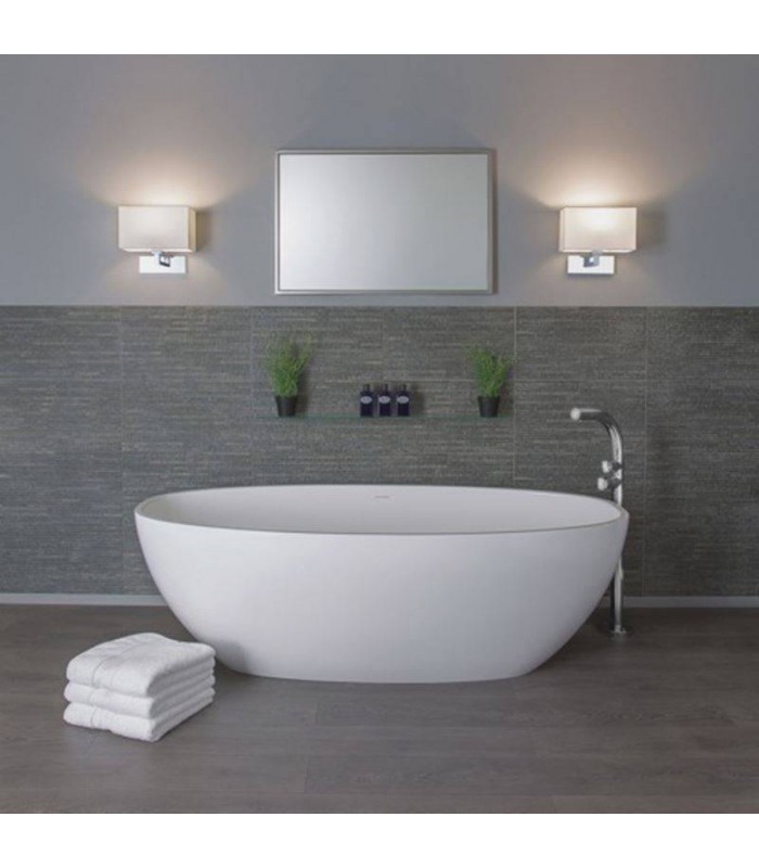 LED Indoor / Outdoor Square Wall Light White, Brushed Chrome IP65 - 2