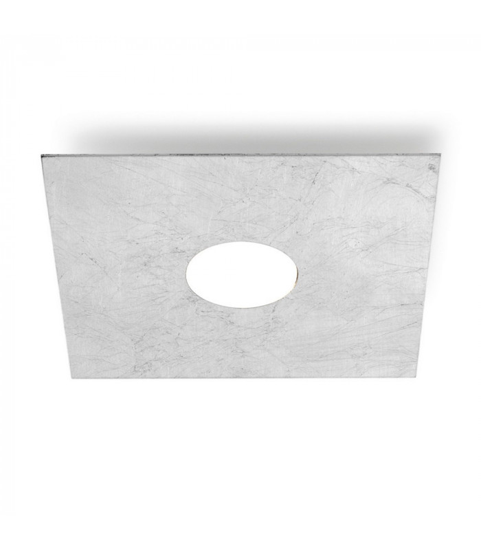 Lifestyle Metal Surface Mounted Ceiling Light - Leaf Silver Finish, 1x GX53