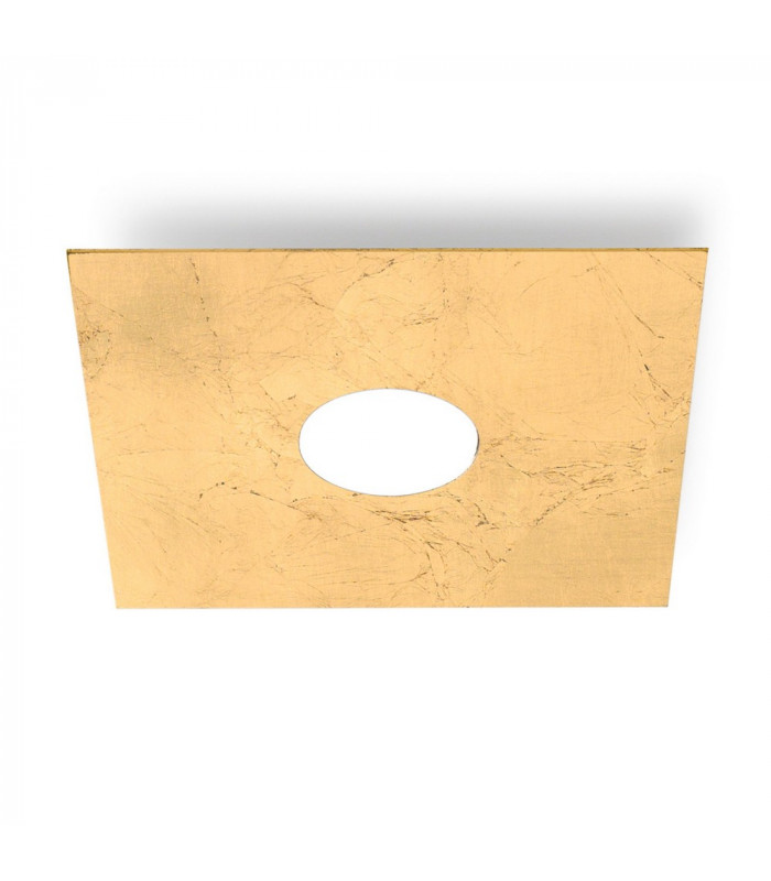Lifestyle Metal Surface Mounted Ceiling Light - Leaf Gold Finish, 1x GX53