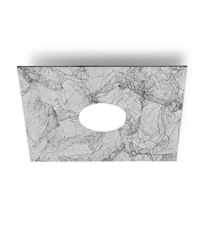 Lifestyle Metal Surface Mounted Ceiling Light - Vintage Silver Finish, 1x GX53