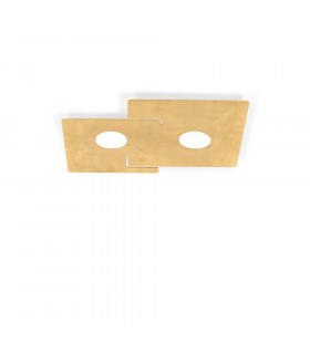 Lifestyle Metal Surface Mounted Ceiling Light - Leaf Gold Finish