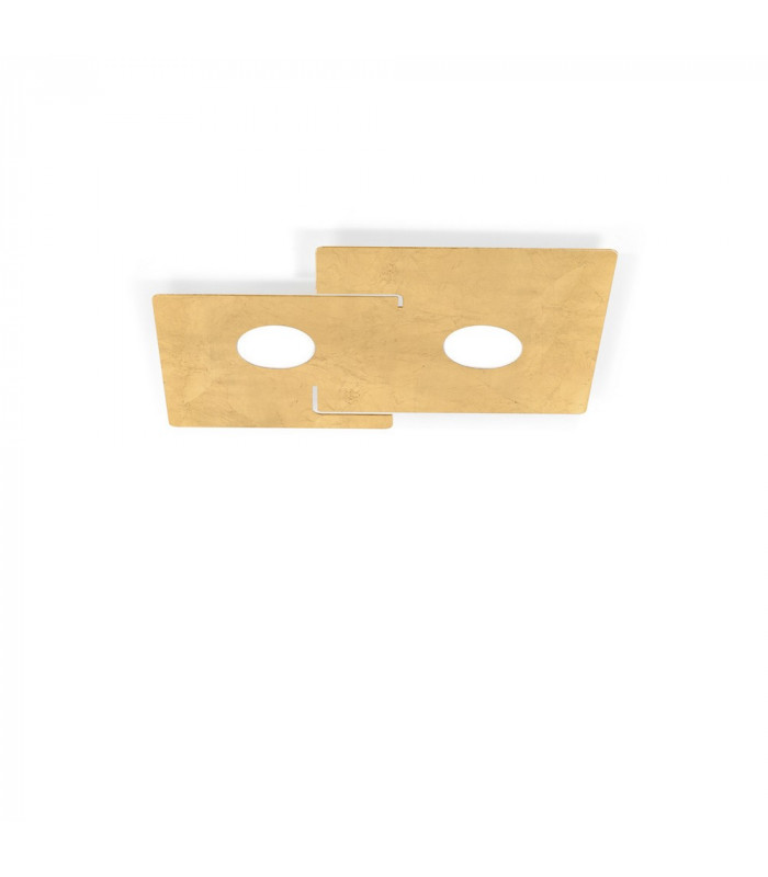 Lifestyle Metal Surface Mounted Ceiling Light - Leaf Gold Finish
