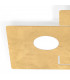 Lifestyle Metal Surface Mounted Ceiling Light - Leaf Gold Finish, 2x GX53