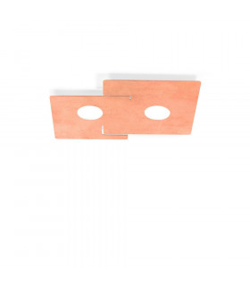 Lifestyle Metal Surface Mounted Ceiling Light - Leaf Copper Finish