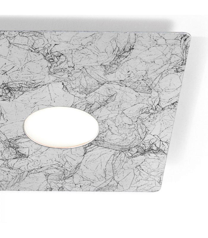 Lifestyle Metal Surface Mounted Ceiling Light - Vintage Silver Finish, 2x GX53