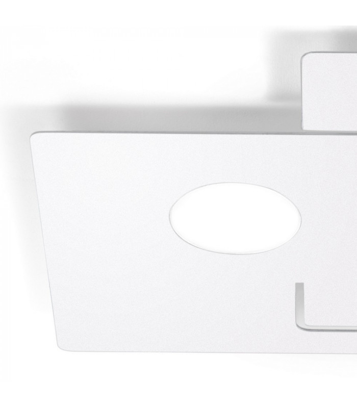 Lifestyle Surface Mounted Ceiling Light - White Finish, 2x GX53