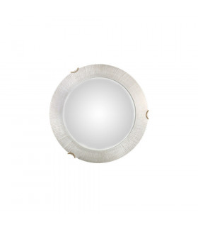 Lifestyle Glass Simple Flush Ceiling Light Gold - Sun White Finish