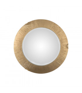Lifestyle Glass Simple Flush Ceiling Light Gold - Sun Gold Finish