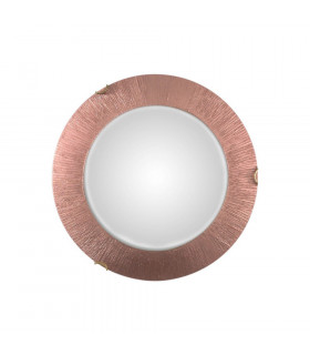 Lifestyle Glass Simple Flush Ceiling Light Antique Brass - Sun Copper Finish