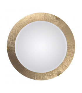Lifestyle Glass Simple Flush Ceiling Light Gold - Sun Gold Finish