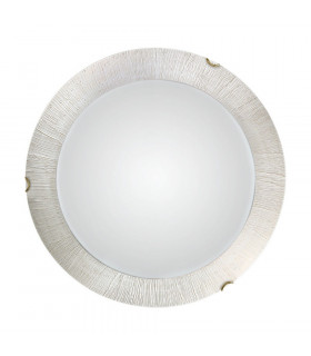 Lifestyle Glass Simple Flush Ceiling Light Gold - Sun White Finish