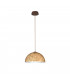 Designer Metal Dome Pendant Light - Vintage Gold Finish